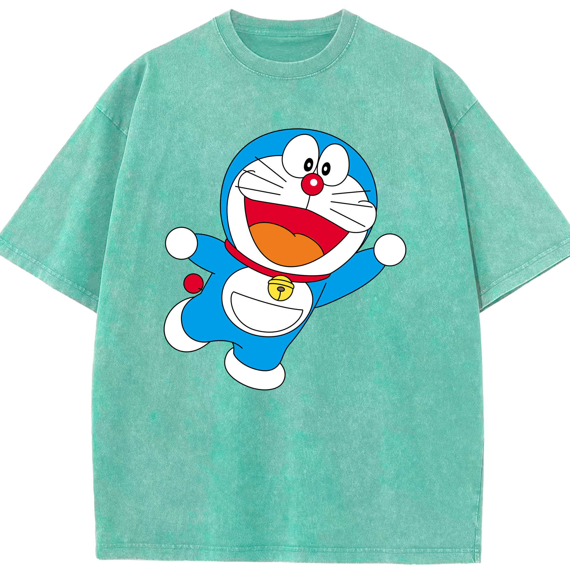 （画像用） ドラえもん Doraemon 綿100% ヴィンテージ風 半袖Tシャツ（フロントプリント）